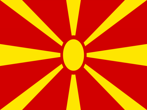 North Macedonia Flag