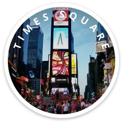 Times Square Sticker
